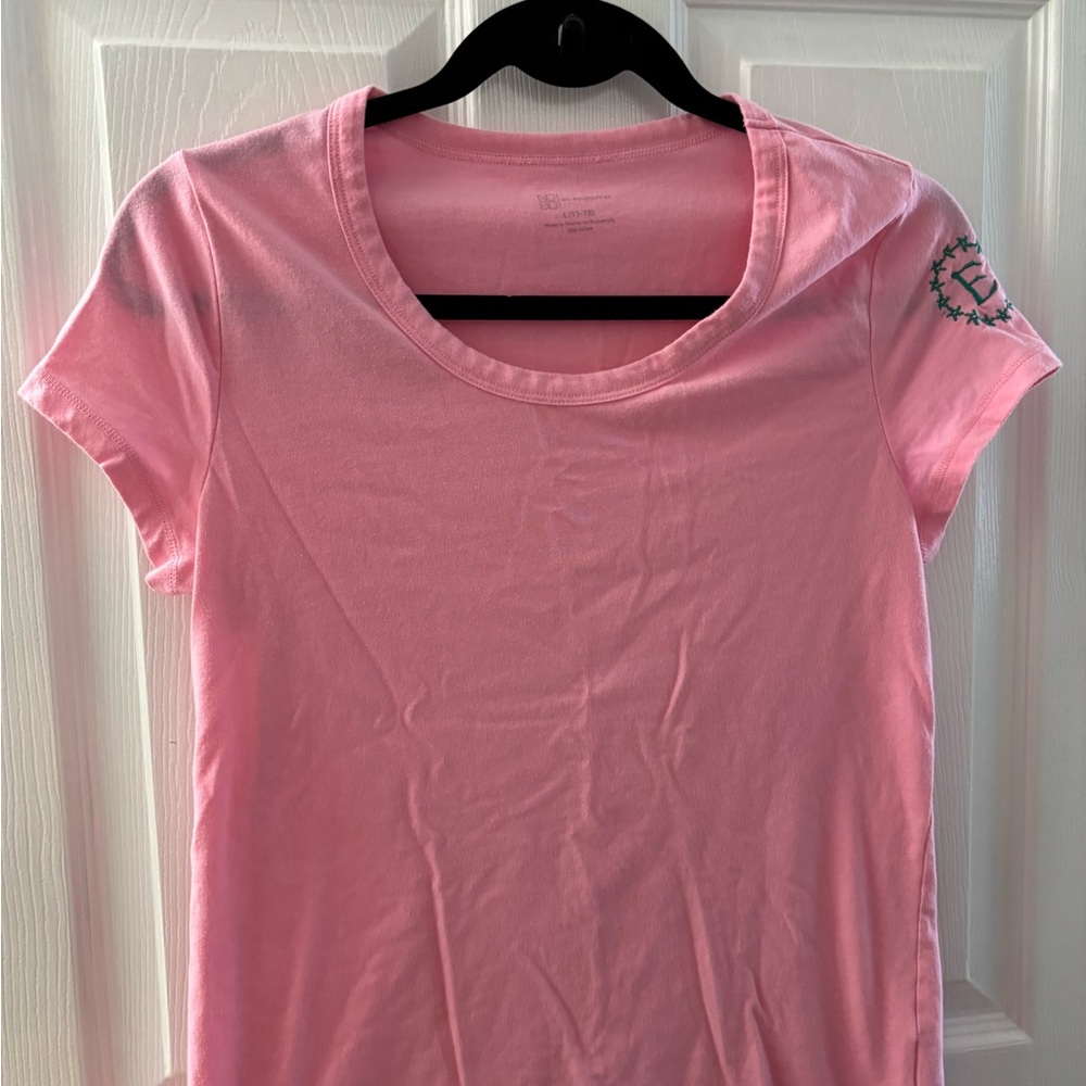 No Boundaries Pink Fitted T-Shirt Short Sleeve